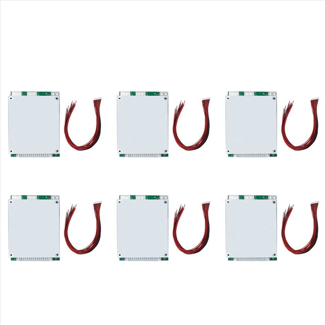 6X Placa de ProteccióN 16S 60V 35A Li-Ion Litio 18650 Placa de ProteccióN de BateríA con Inversor de EnergíA UPS para BateríA
