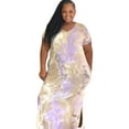 thumbnail image 5 of Women's Plus Size Lavender Tie Dye Tunic Maxi Dress, 5 of 5
