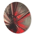 thumbnail image 3 of Designart 'Deep into Middle Fractal 3D' Modern Wood Wall Clock, 3 of 5