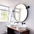 thumbnail image 2 of 36" Home Decorative Aluminum Alloy Frame Round Wall Mounted Mirror,Black, 2 of 6