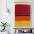 thumbnail image 5 of Mark Rothko Prints 《Violet, Black, Orange, Yellow on White And Red》 Wall Art Paintings Poster Canvas Wall Art Prints Poster Gifts Photo Decor Home 24x36inch(60x90cm), 5 of 6