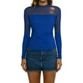 thumbnail image 2 of Cameland Haut de Base à Manches Longues en Maille Extensible pour Femmes, 2 of 6