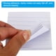 thumbnail image 4 of Notas adhesivas Uxcell de 3" x 3" con líneas, blocs de notas autoadhesivos de 100 hojas/pad, blancas, paquete de 6, 4 of 5
