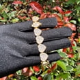 thumbnail image 6 of DUBSS Iced Out Heart Bracelets for Women Baguette Prong Setting Bangles Hip Hop Jewelry, 6 of 6