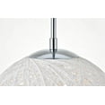 thumbnail image 5 of Elegant Lighting Ld2233 Malibu 1 Light 10" Wide Mini Pendant - White, 5 of 6