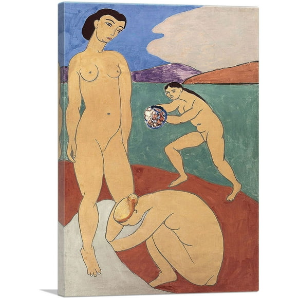 ARTCANVAS Le Luxe II 1907 Canvas Art Print by Henri Matisse - Size: 26" x 18" (0.75" Deep)