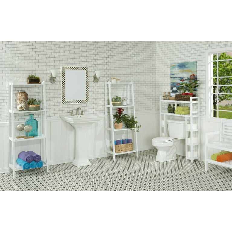 2 Tier Bathroom Over The Toilet Storage Shelf, Bathroom Storage Organizer  With Toilet Paper Holder, Space Saver - AliExpress
