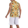 thumbnail image 2 of Sikiie 70s Groovy Hippie Basketball Jersey Reversible Men's Mesh Athletic Sports Shirts Training Practice S-4XLMedium, 2 of 6