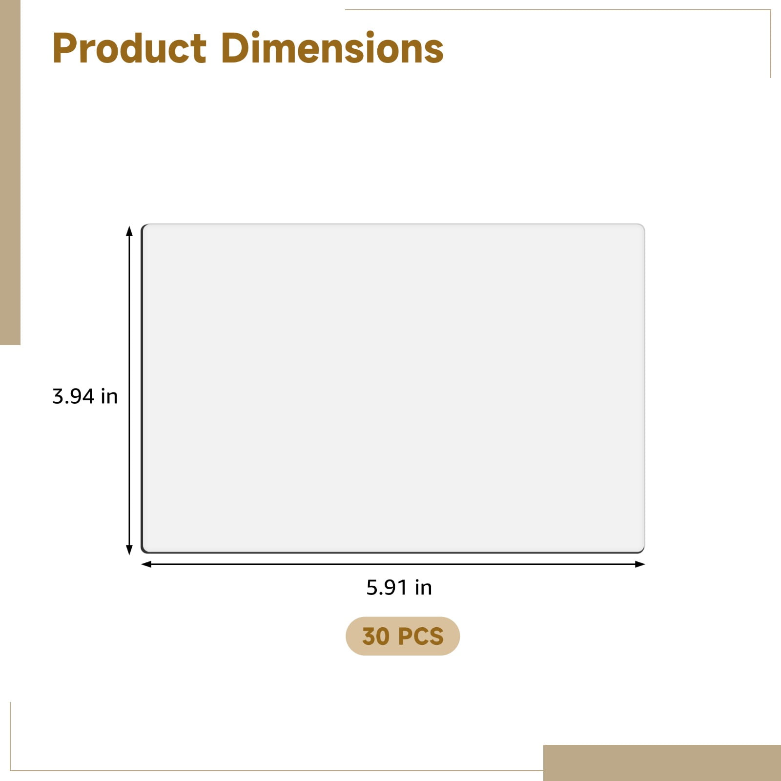 30PCS Sublimation Blanks, 4" x 6" Rectangle, Personalized DIY Refrigerator Sublimation Blanks, High Durability, Bulk Set for Home Décor, Gift Ideal, 5.91"×3.94" Resin Material
