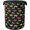 Colorful Cat Silhouette, variant on Soccer Large Clothes Hamper Bag - Laundry Basket with Handles, Space Saving Foldable Design for Nursery