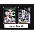 thumbnail image 1 of C&I Objets de Collection 68JAVBAEZ 6 x 8 in. MLB Javier Baez Chicago Cubs Two Card Plaque, 1 of 1