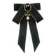 thumbnail image 4 of Broche de pajarita, corbata de lazo preatada, broche de corbata a la moda para mujer, Pin Bowknot Negro, 4 of 8