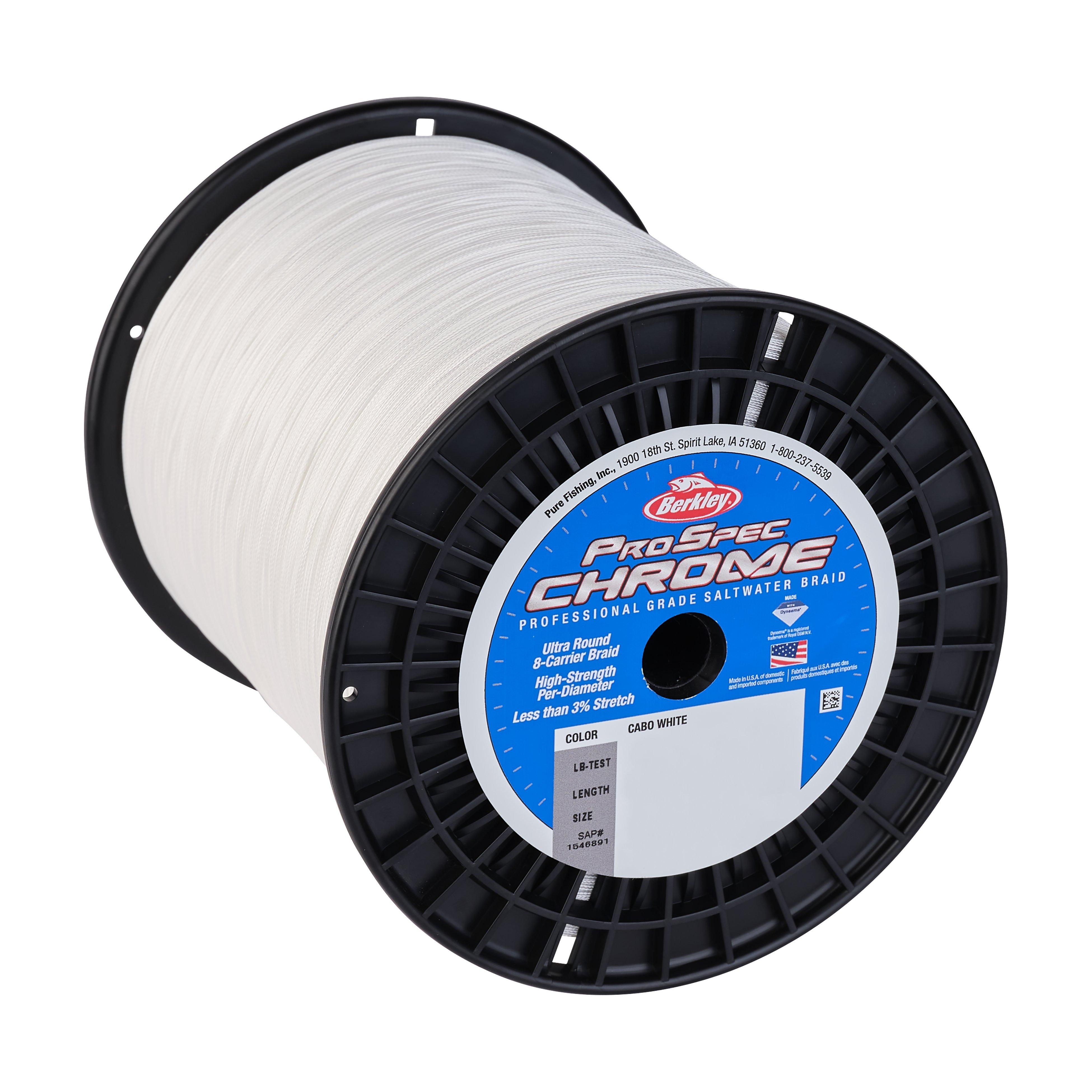 Berkley ProSpec® Chrome Premium Saltwater Braid, Cabo White, 130lb | 58.9kg