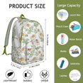 thumbnail image 5 of Elegant Flowers Print Backpack Gift Roomy School College Bookbag with Laptop Pocket Strong Unisex Backpack for Work Campus, 5 of 5