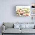 thumbnail image 2 of Canvas Wall Art - Jennifer Goldberger 'Burgundy Flower Horizon II' Wall Art for Living Room, Bedroom, or Office Décor by Trademark Fine Art - 24 x 18 Inches, 2 of 4
