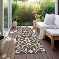thumbnail image 6 of Addison Rugs Chantille Indoor/Outdoor Transitional Floral Chocolate Washable Runner Rug, 2'3" x 7'6", 6 of 6