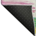 thumbnail image 5 of Addison Rugs Mayfield Premium Machine Washable Transitional Stripes White Rectangle Rug, 10' X 14' Machine Washable Transitional Stripes White Oversized Sherpa Throw Blanket, 5 of 7