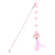 thumbnail image 4 of Juguete interactivo con forma de pluma y cascabel para gatos, suministros para mascotas, juguete educativo Rosa claro, 4 of 9