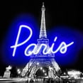 thumbnail image 3 of Carr, Hailey 20x20 Black Modern Framed Museum Art Print Titled - Neon Paris BB, 3 of 5