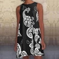 thumbnail image 3 of RKSTN Robe d'Été pour Femmes, Robe Mode pour Femmes à Col Rond Ample et Surdimensionnée, Robe Midi Décontractée Sans Manches, Robes de Plage, Robes Grande Taille pour Femmes, 3 of 5