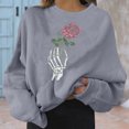 thumbnail image 1 of Puntoco Halloween Moda Mujer O-cuello Manga larga Sólido Impreso Casual top Sudadera Puntoco Puntoco-6007, 1 of 5
