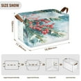 thumbnail image 3 of Ryvnso Christmas Berry Snowflakes Storage Bins Large Basket Foldable Cube Toys Organizer with Handles 2 PCs, 3 of 8