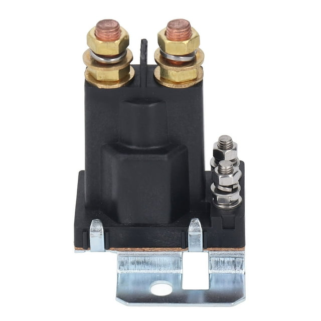 Relais de Démarreur de Moteur, Installation Facile Contacteur de Démarrage Automatique en Acier Inoxydable 12VDC Résistance à la Rouille pour Véhicule