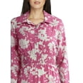 thumbnail image 4 of Time and Tru Women's and Women's Plus Midi Shirtdress with Long Sleeves, Sizes XS-4X, 4 of 5