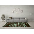 thumbnail image 3 of Ahgly Company Indoor Rectangle Abstract Turquoise Blue Modern Area Rugs, 5' x 8', 3 of 4