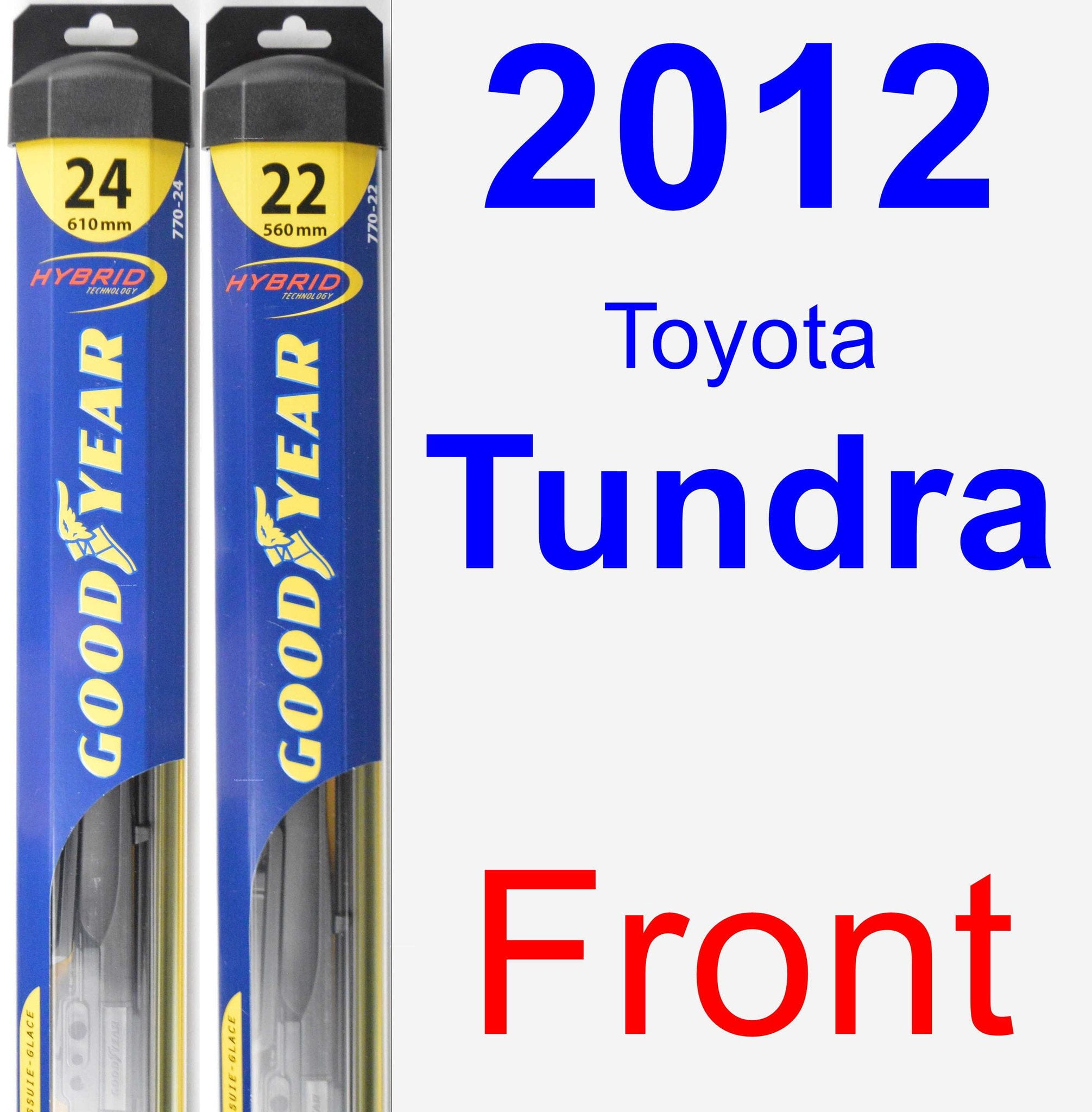 2012 Toyota Tundra Wiper Blade Set/Kit (Front) (2 Blades) - Hybrid