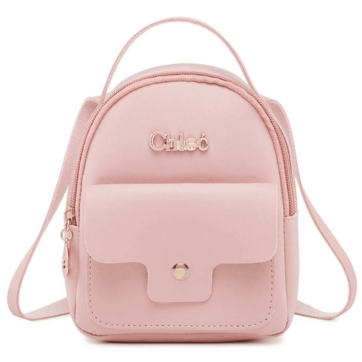 Ladies PU School Shoulder Bag Backpack Travel Rucksack Handbag Bookbag