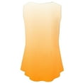 thumbnail image 5 of Tank Tops for Women under $5 Sleeveless Round-Neck Solid Loose Pullover T-shirt Yellow M, 5 of 5