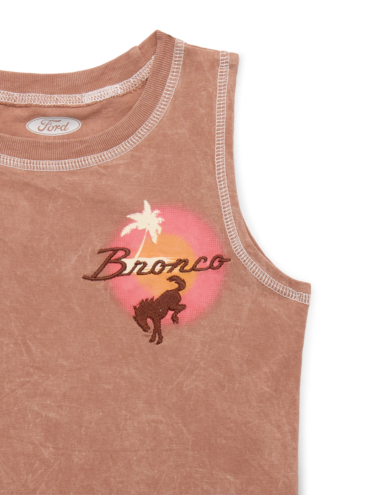 Ford Bronco Toddler Boys Tank Top with Front and Back Graphics, Sizes 12M-5T
