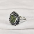 thumbnail image 3 of Natural Peridot Ring, Rough Peridot Gemstone Ring, August Birthstone, Bohemian Ring, 925 Sterling Silver, Womens Ring, Christmas, Thanksgiving, Handmade, Statement Jewelry, Rough Gemstone Jewelry, 3 of 5