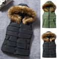 thumbnail image 7 of Lovskoo Womens Winter Quilted Vest Hood Sleeveless Zip Up Outerwear Warm Puffer Vest Lightweight Padded Gilet With Pockets Fall Winter Jackets Coats 2023 Black, 7 of 7