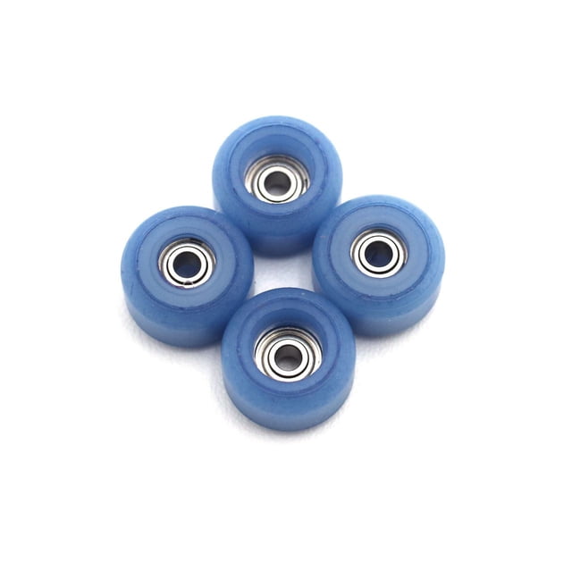 FlatFace Roues à Roulement pour Fingerboard Dual Durometer V2, Forme G4, Roulement Fluide, Bleuet Édition Limitée, Ensemble de 4