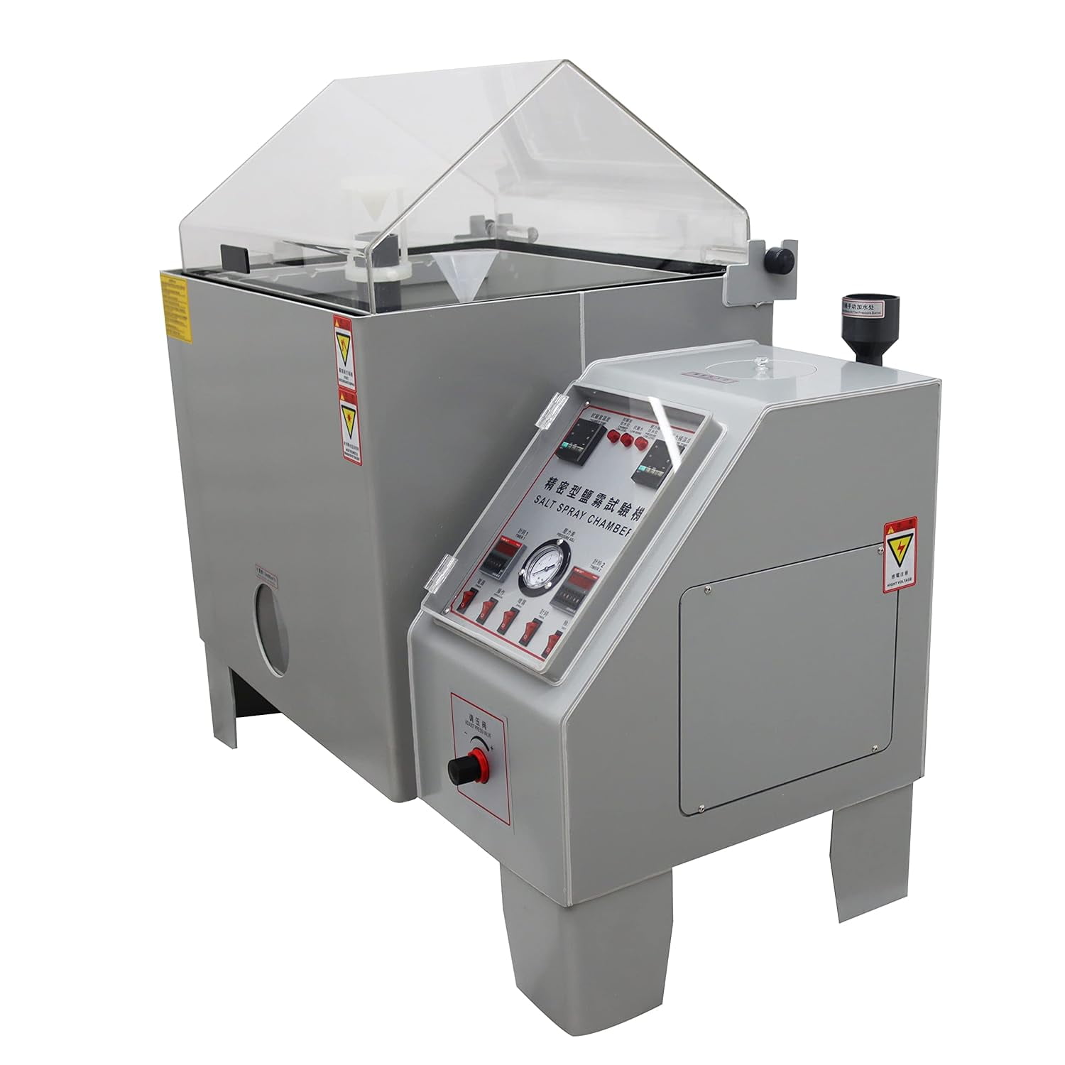 EQCOTWEA Salt Water Spray Testing Chamber Fog Corrosion Tester with Timing Function ABS Shell