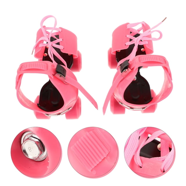 Phenofice 1 Paire de Patins à Roulettes Design à Quatre Roues Taille Ajustable pour Garçons Filles