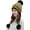 Black, variant on PIKADINGNIS Warm Trendy Knit Bearies Women Winter Soft Thick Pom Pom Hat Slouchy Cap