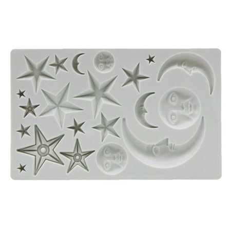 

Moon Star Sun Silicone Fondant Mold Cake Decorating Candy Molds