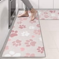 thumbnail image 2 of Kitchen Rugs Sets Of 2,Pink Dog Paw Anti Fatigue Kitchen Mat Rugs Non Slip Washable,Decorative Kitchen Floor Mats for Kitchen,Sink,Laundry,17"X47", 2 of 5