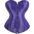 thumbnail image 2 of Women's Bustier Corset Top Sexy Lingerie Sets Black Satin Waist Cincher, 2 of 4