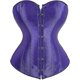 thumbnail image 2 of Women's Bustier Corset Top Sexy Lingerie Sets Black Satin Waist Cincher, 2 of 4