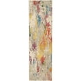 thumbnail image 2 of Nourison Celestial Abstract Ivory/Multicolor 2' x 6' Area Rug, (2x6), 2 of 7