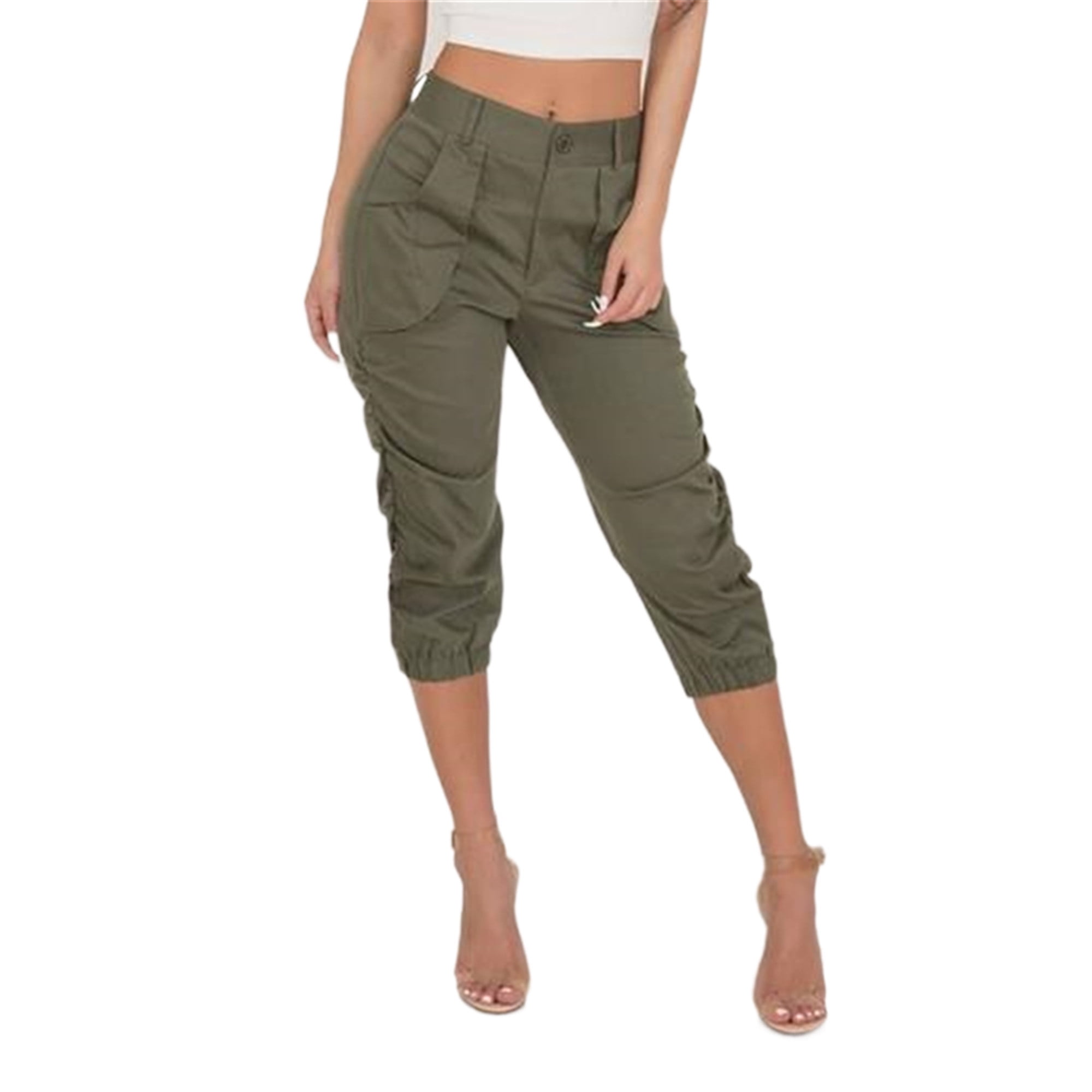 Green capri pants Clearance