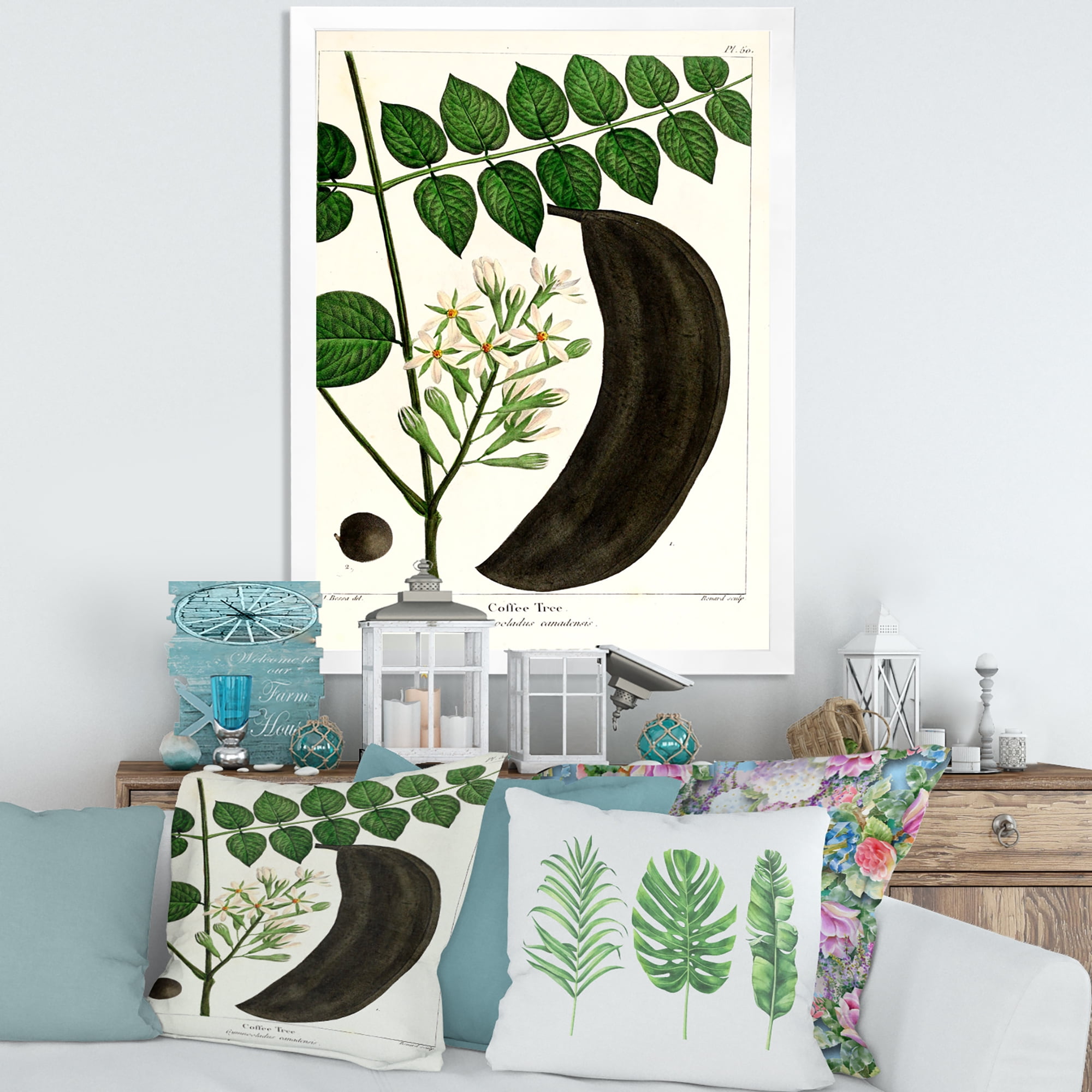 Designart 'Ancient Plant Life IX' Traditional Framed Art Print