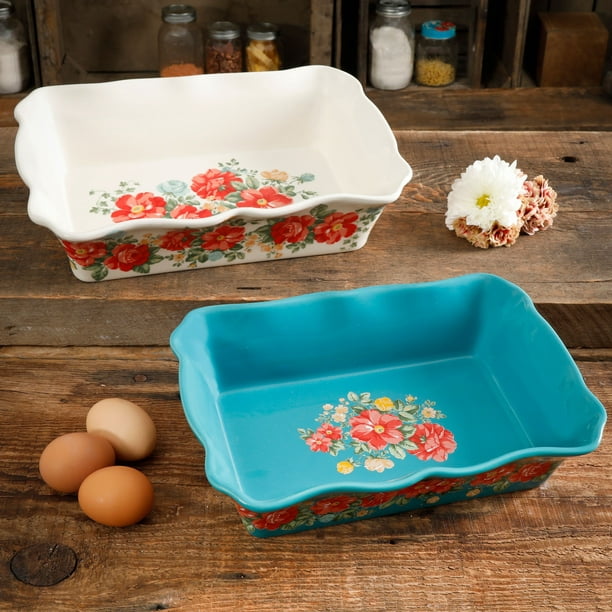 The Pioneer Woman Vintage Floral 2-Piece Bakeware Set