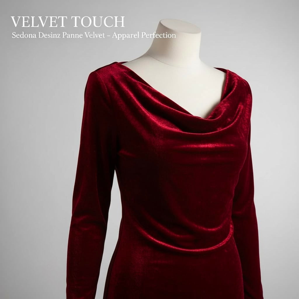 Sedona Designz 100% Panne Velvet Velour Fabric by The Yard – Soft, Stretchable & Medium-Weight for Apparel, Costumes & Home Décor