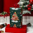 thumbnail image 4 of Christmas Wrapping Paper, Reversible Green Christmas Tree with Red Bow Design Gift Wrapping Paper Suitable for Holiday, Mini Roll (17 Inch X 32.8 Feet), 4 of 12