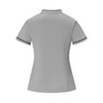 thumbnail image 4 of Women's Nurse Uniform Sets, Stretch V-Neck Tops and Cargo Pants Jogger Scrubs Set Cleaning Suits with Pocket Gray XXL, 4 of 9